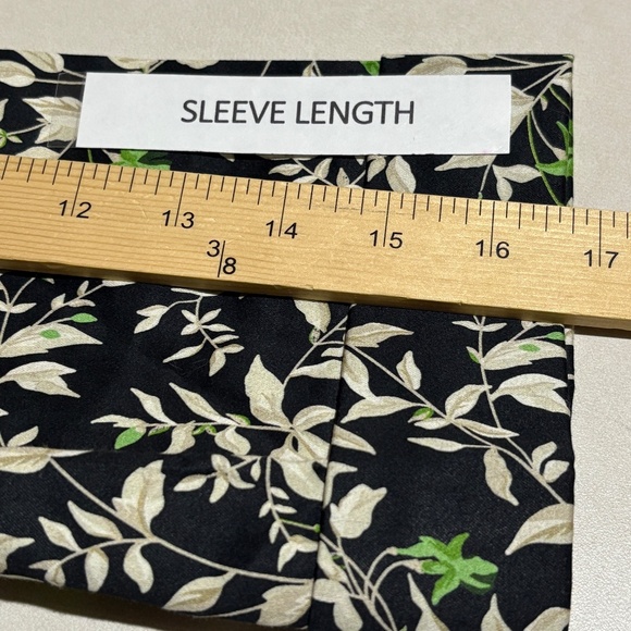 NWT Tuckernuck Women Verdant Iris ¾ Sleeve Mini Shirt Dress Sz M Black Cotton - Picture 12 of 16